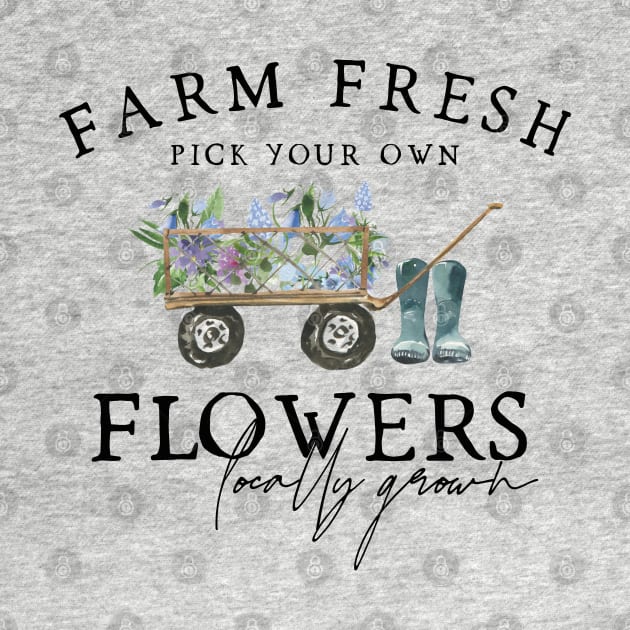 Farm Fresh Flowers Cottagecore by uncommontee